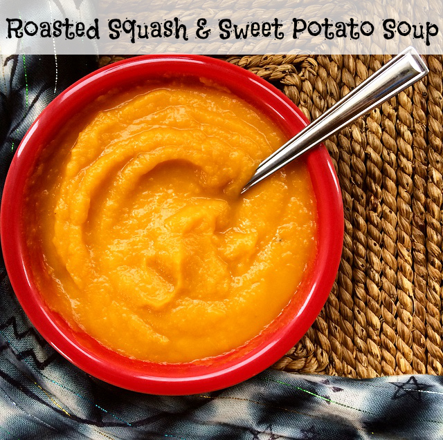 Squash Sweet Potato Soup vegan recipe