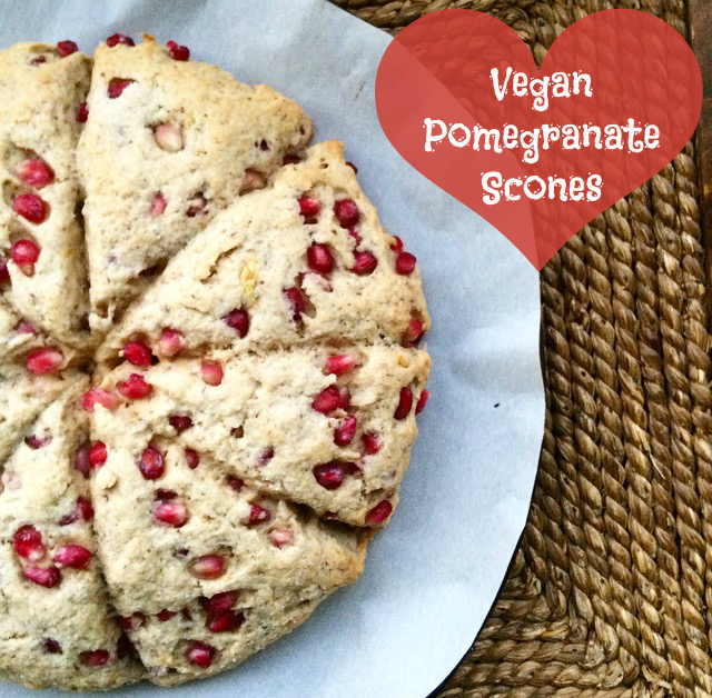 Vegan Pomegranate Scone Recipe
