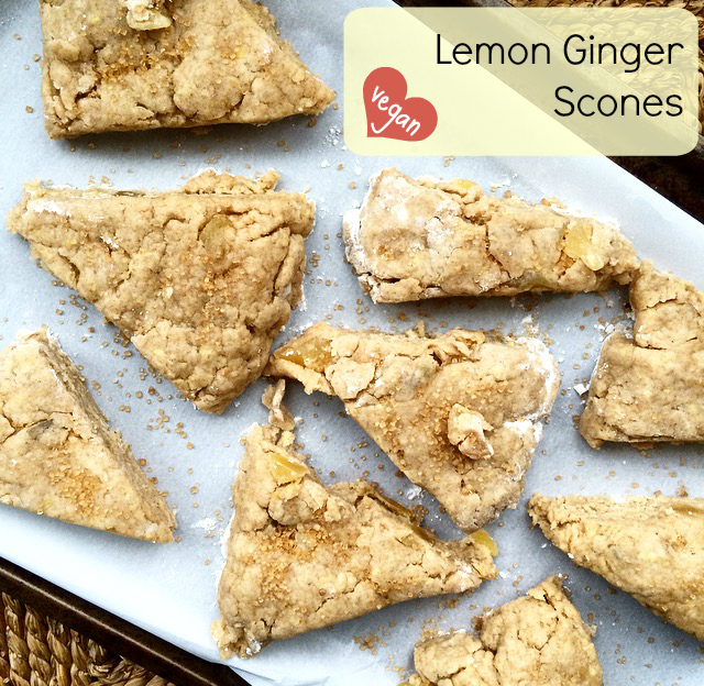 Vegan Lemon Ginger Scones Recipe