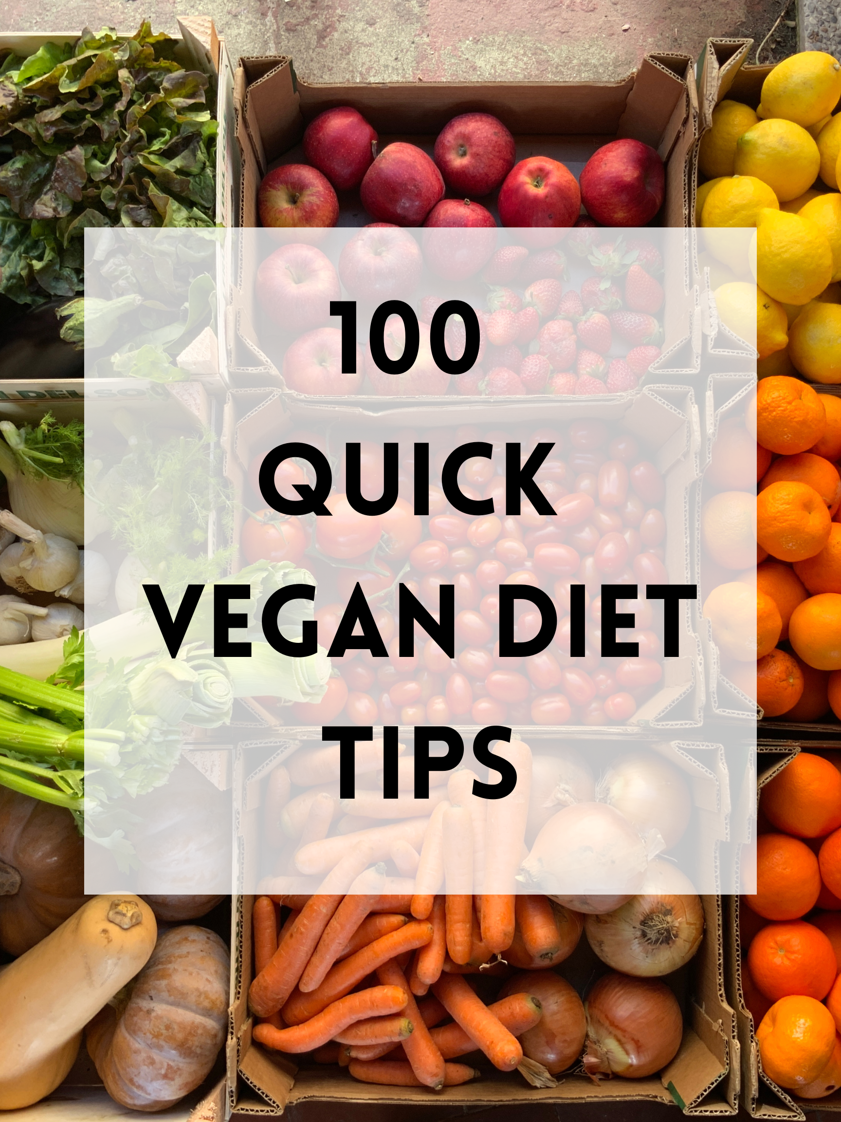 100 Quick Vegan Diet Tips