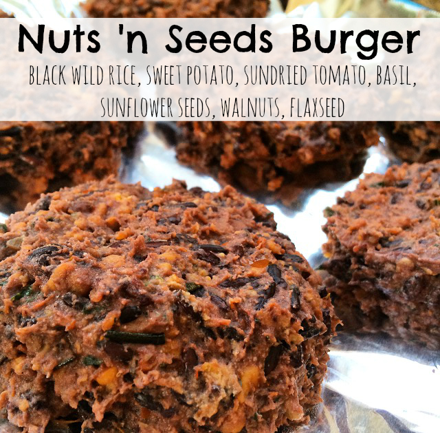 Vegan Nuts and Seeds Burger