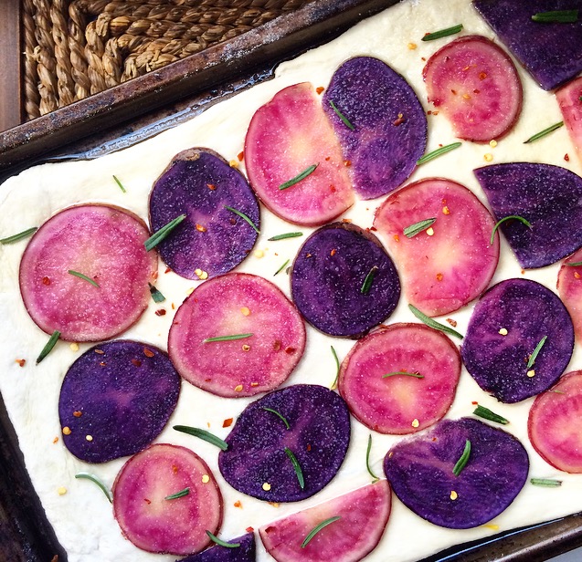 Vegan Potato Rosemary Pizza Recipe