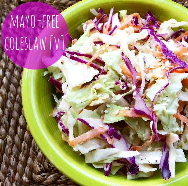 Mayo-Free Coleslaw Vegan Recipe