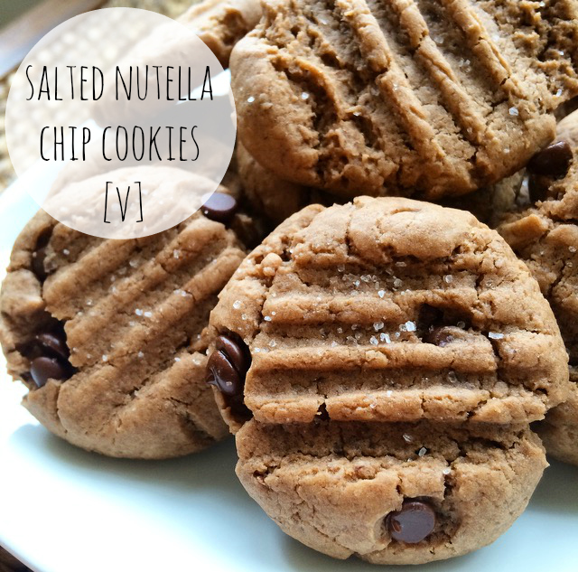 Vegan Salted Nutella Cookie Recipe