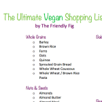 Ultimate Vegan Shopping List