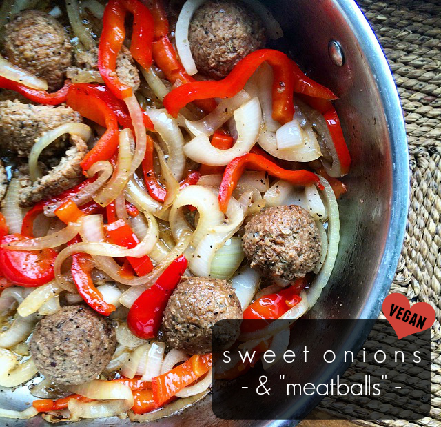 Vegan Sweet Onions Meatballs