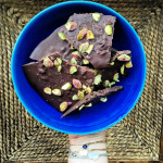 Vegan Pistachio Chocolate Bark