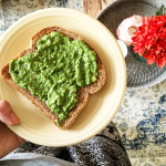 Almond Pesto Toast Vegan Recipe