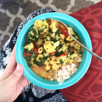 Caulifower Chickpea Curry Vegan Recipe