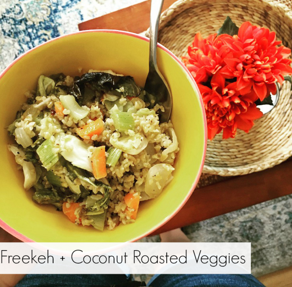 Freekeh Coconut Roasted Vegetables Recipe