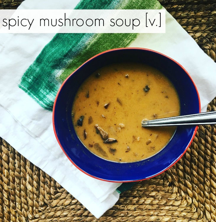 Vegan Spicy Mushroom Soup Recipe
