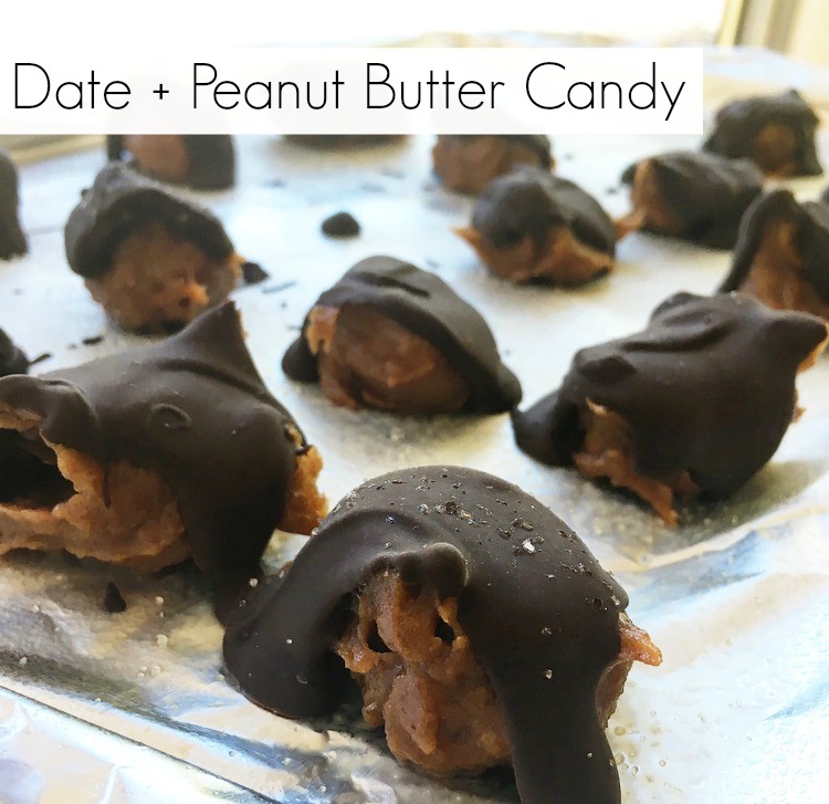 Vegan Date Peanut Butter Candy