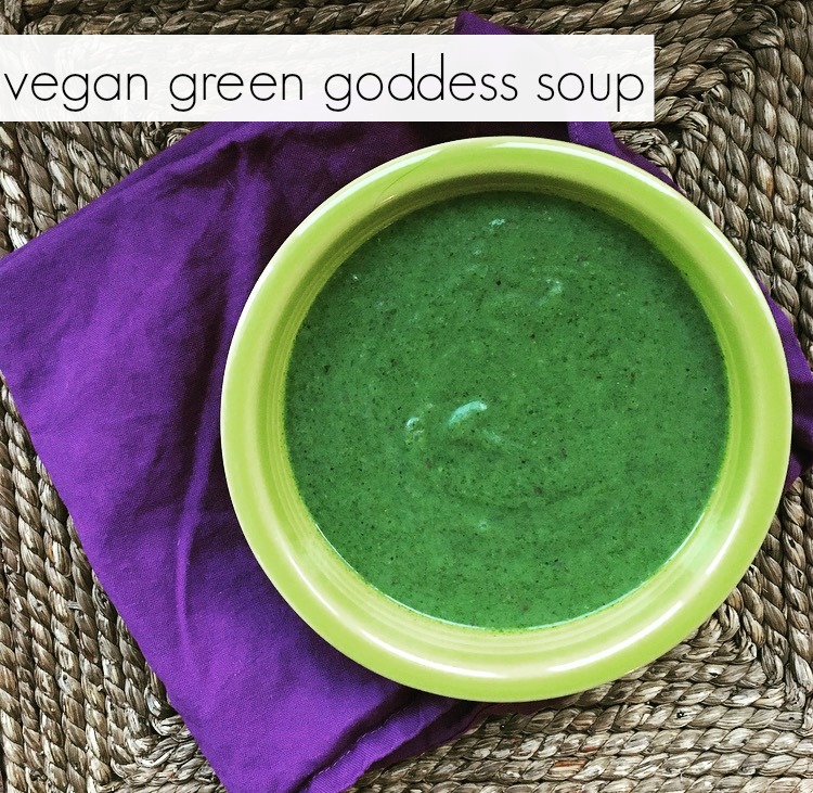 vegan green goddess soup recipe
