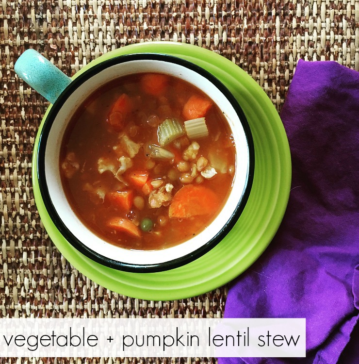 Vegetable + Pumpkin Lentil Stew