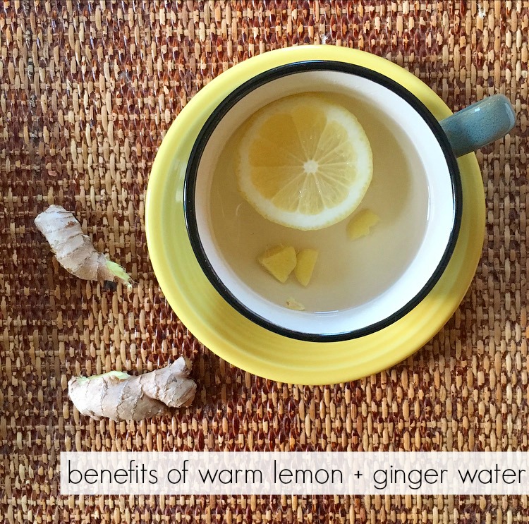 Benefits Warm Lemon + Ginger Water