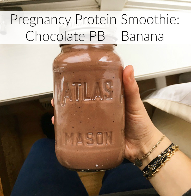 Pregnancy Protein Smoothie: Chocolate PB + Banana