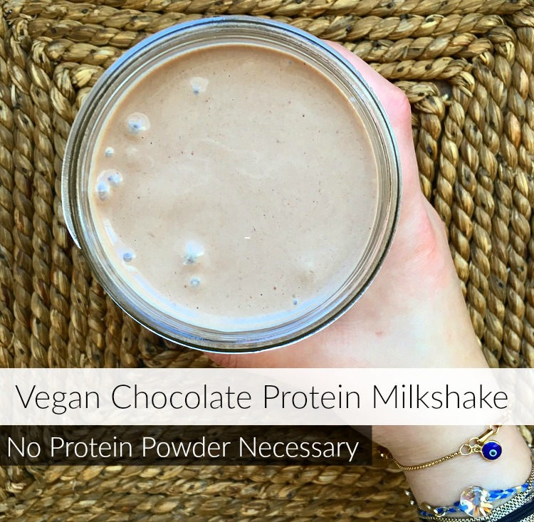 Vegan Chocolate Protein Milkshake
