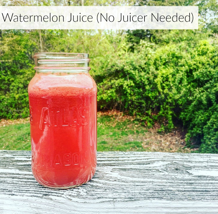 Watermelon Juice No Juicer Needed)