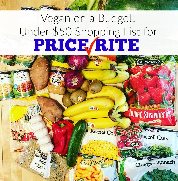Vegan on a Budget: Under $50 Shopping List for PriceRite