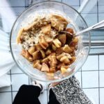 Vegan Cinnamon Apple Peanut Butter Oatmeal