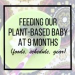 feeding our plant-based baby at 9 months