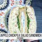 Apple Chickpea Salad Sandwich Vegan