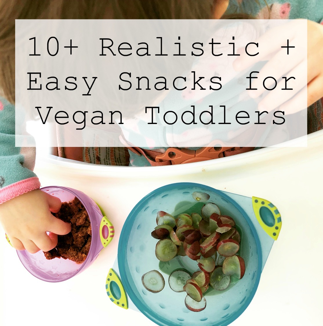 10+ Realistic + Easy Snacks for Vegan Toddlers