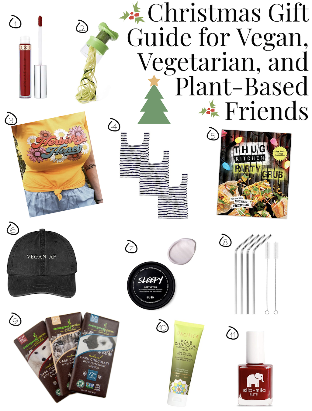 Christmas Gift Guide for Vegan, Vegetarian, and Plant-Based Friends