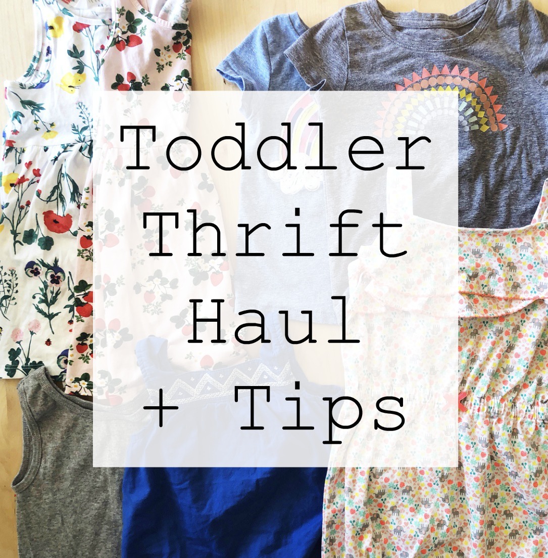 Toddler Thrift Haul + Tips
