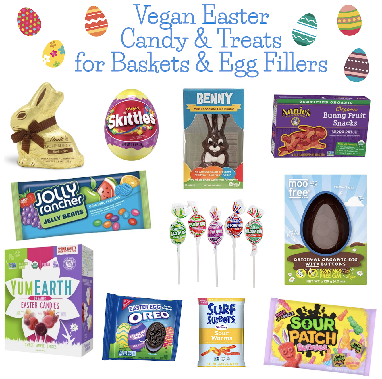 Vegan Easter Candy & Treats for Baskets & Egg Fillers