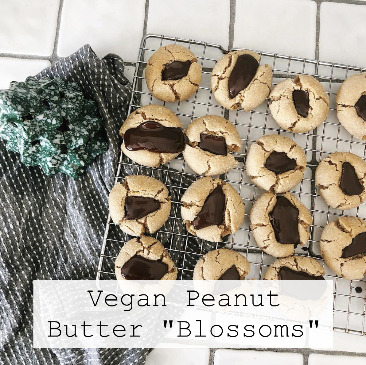 Vegan Peanut Butter "Blossoms"