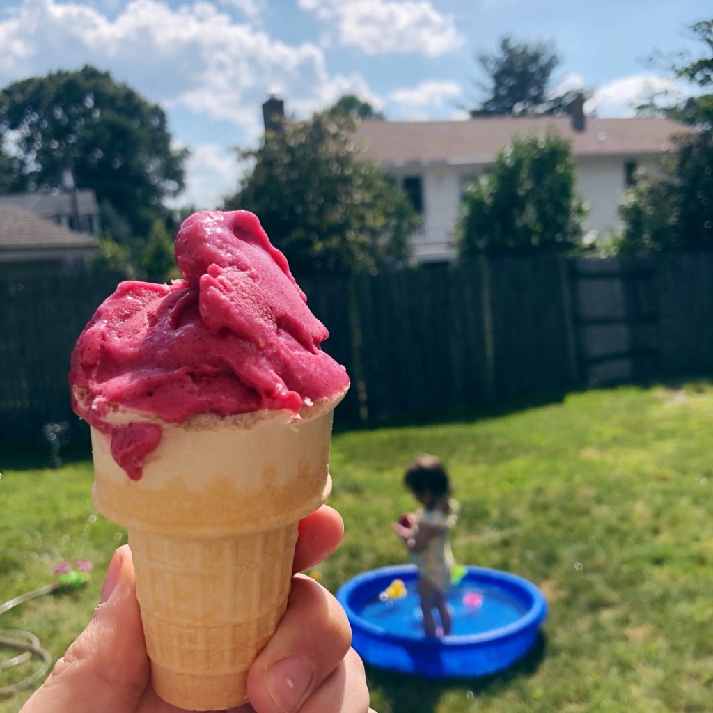 Strawberry Pitaya Nice Cream (Vegan)