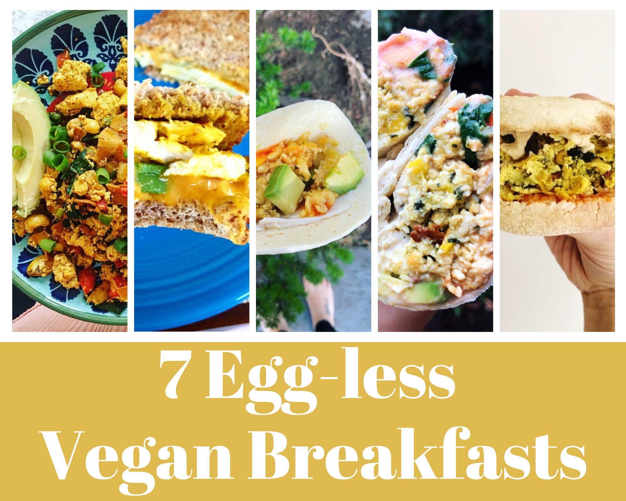 Eggless Vegan Breakfasts