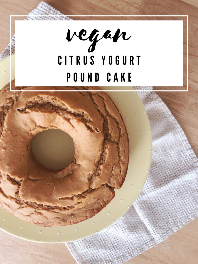 vegan citrus yogurt pound cake