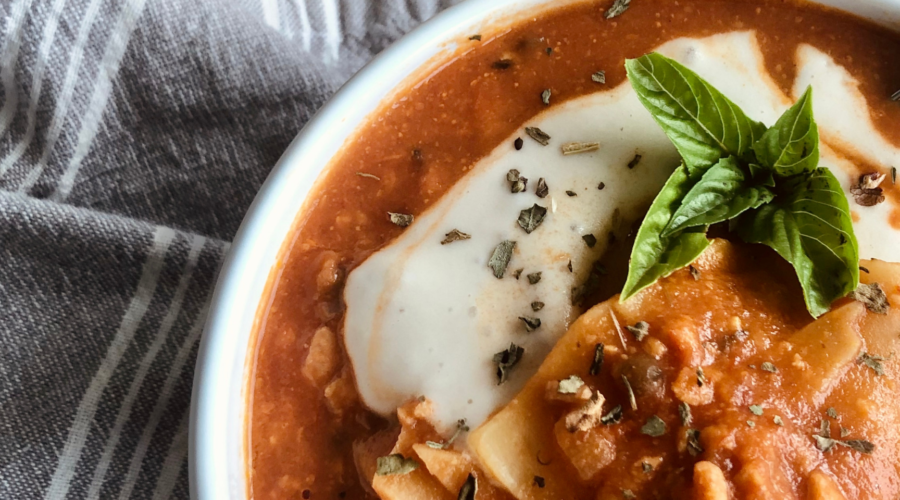 Vegan Lasagna Soup