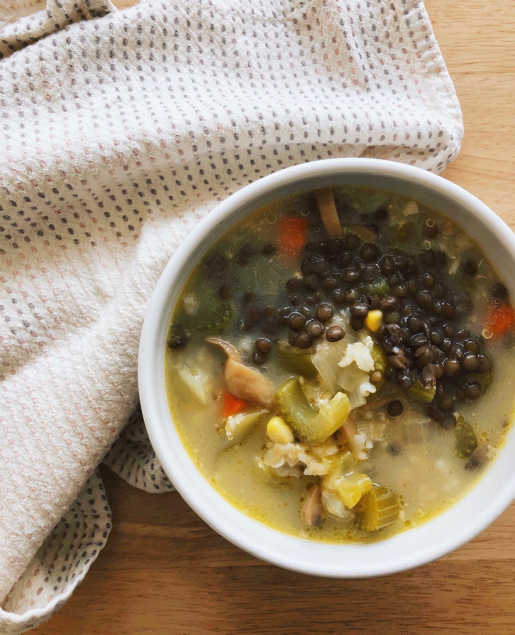 Hearty & Creamy Vegetable & Rice Soup