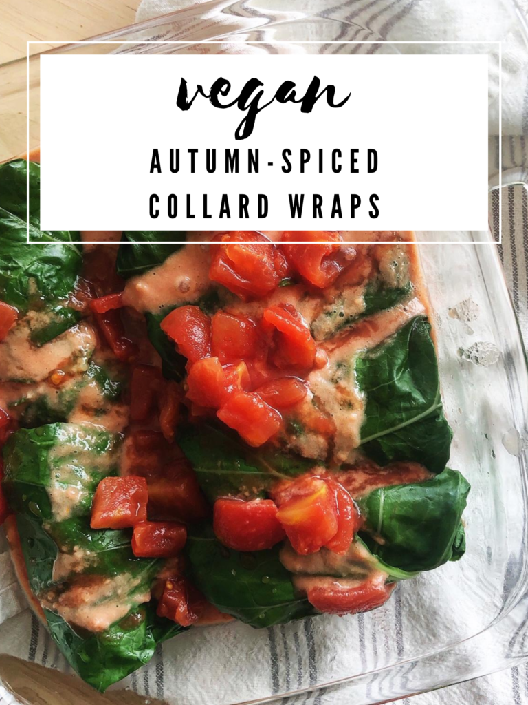 Vegan Autumn-Spiced Collard Wraps