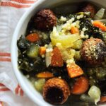 Vegan Italian Wedding Soup with Beyond Meatballs