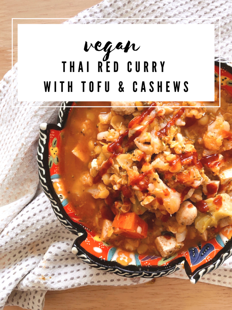 Thai Red Curry with Tofu & Cashews