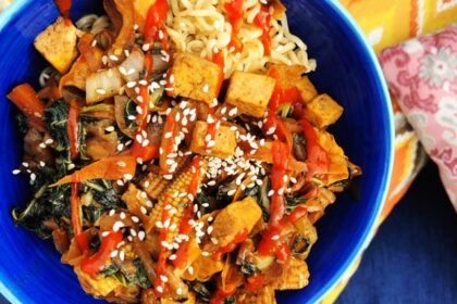 Vegan Sweet & Spicy Ramen Noodles