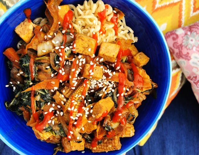 Vegan Sweet & Spicy Ramen Noodles