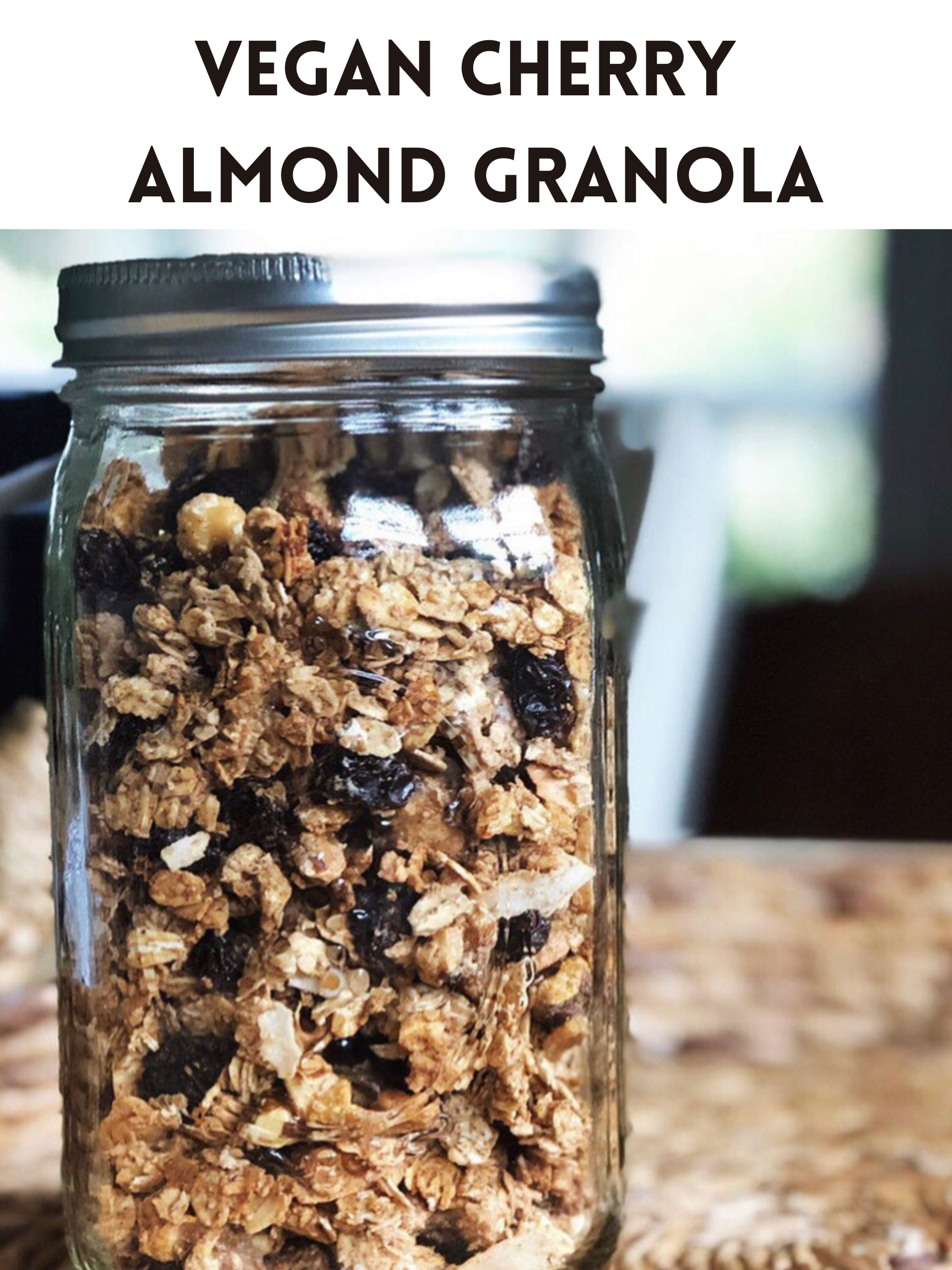 Vegan Cherry Almond Granola