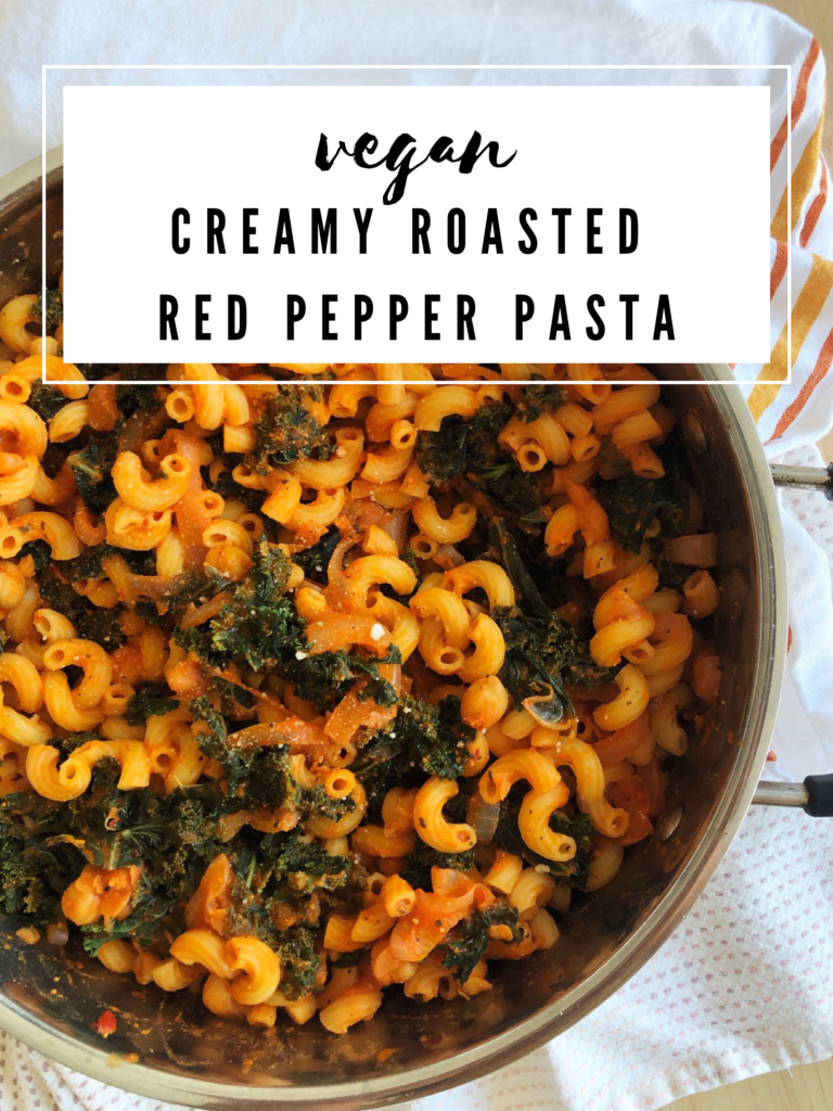 Vegan Roasted Red Pepper Pasta 