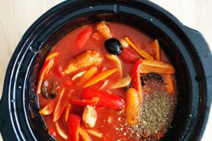 Vegan Crock-Pot Chik'n Cacciatore