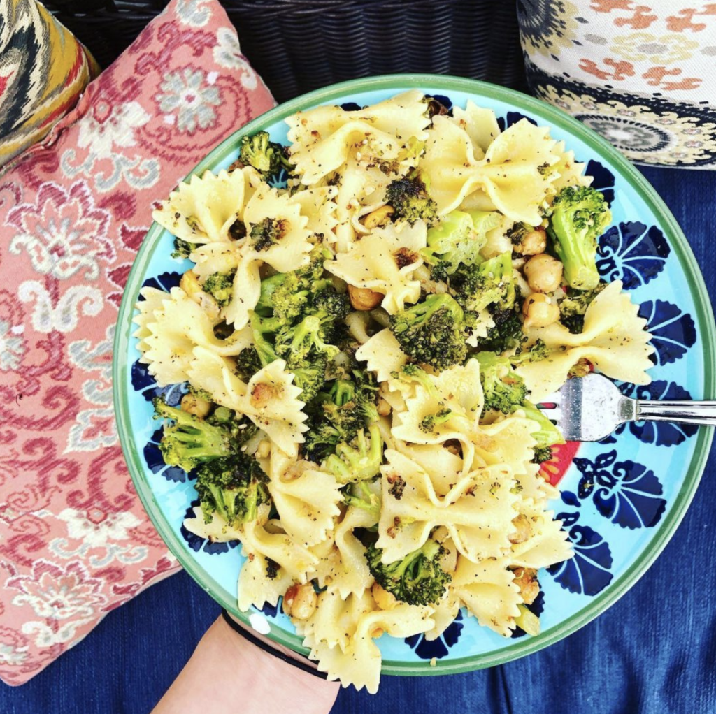 Broccoli and Chickpea Pasta