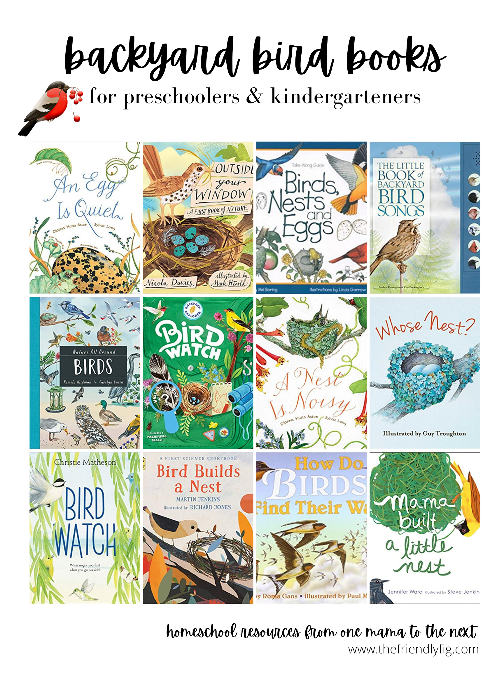 Homeschool Book Haul: Backyard Birds Theme
