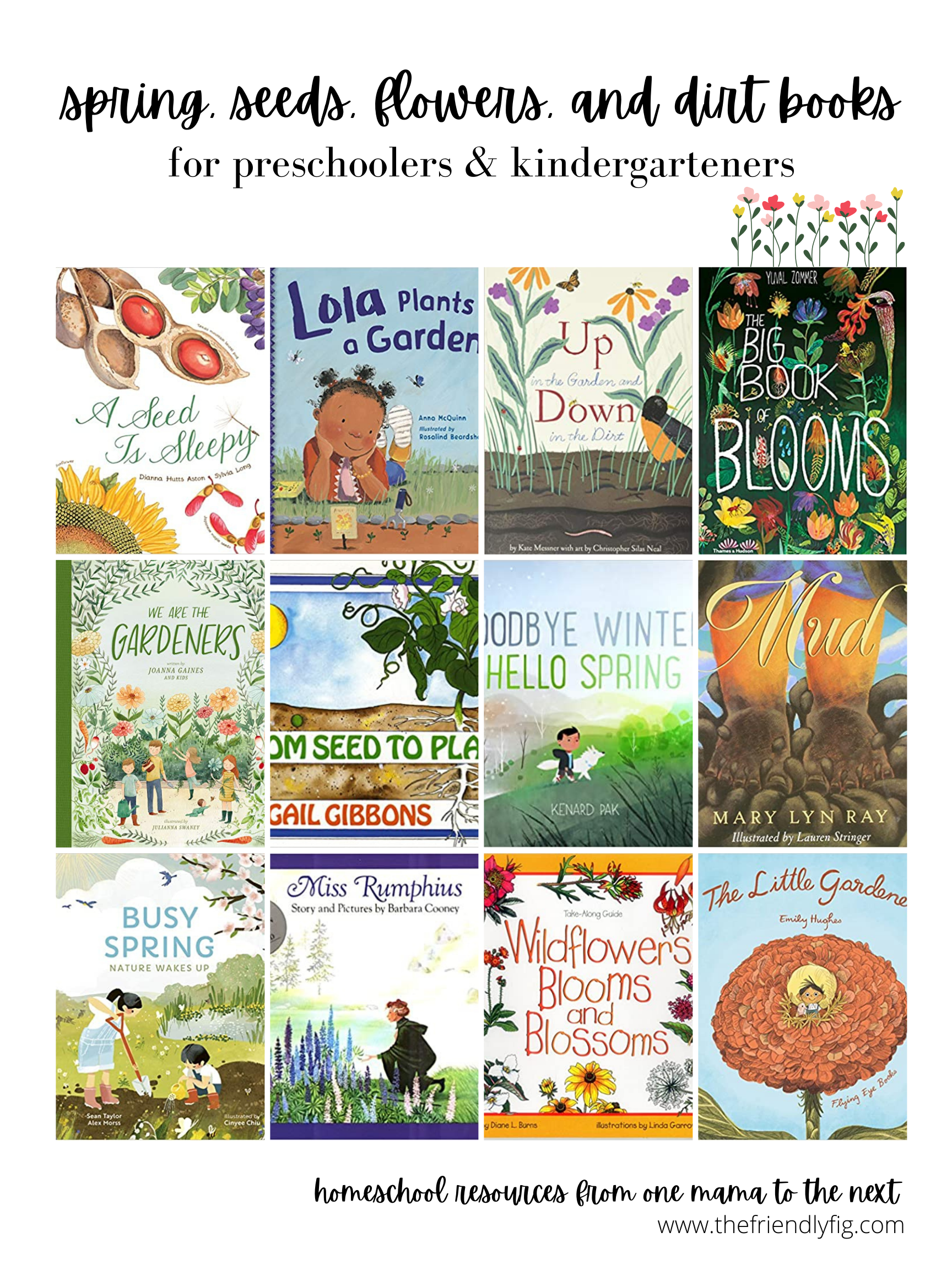 Homeschool Book Haul: Spring, Seeds, Flowers, and Dirt Theme