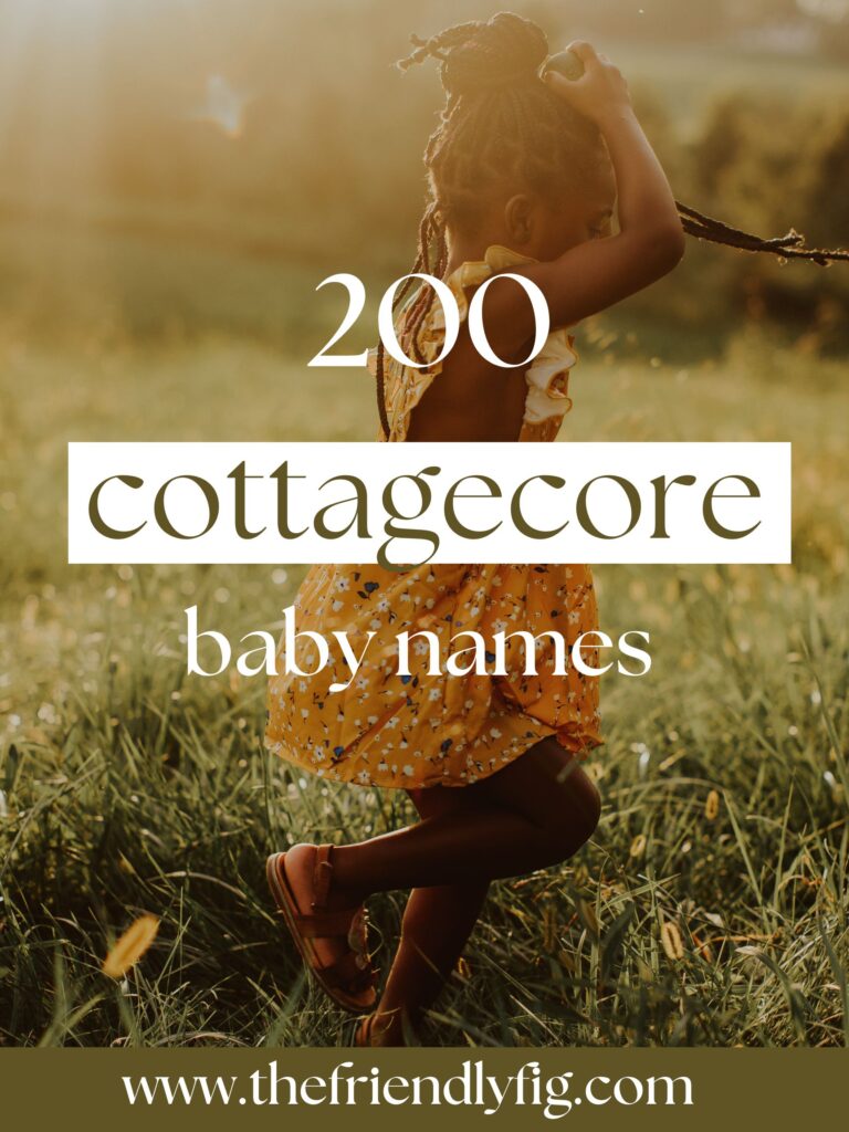 Cottagecore baby names