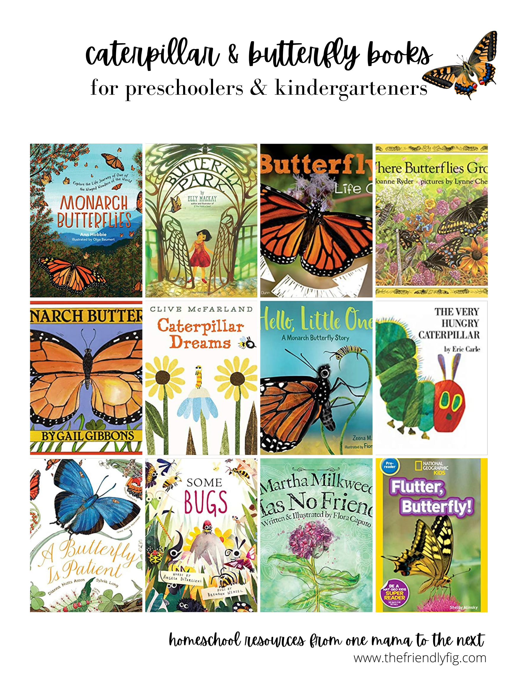 Homeschool Book Haul: Caterpillar/Butterfly Theme