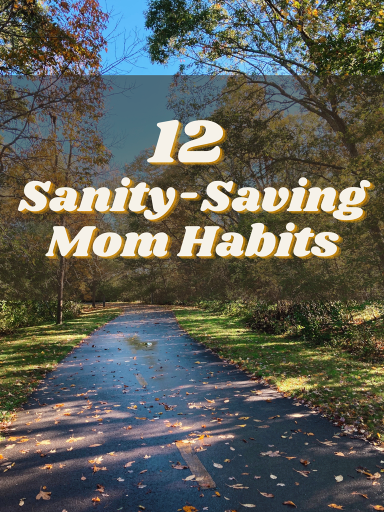 12 Sanity Saving Mom Habits